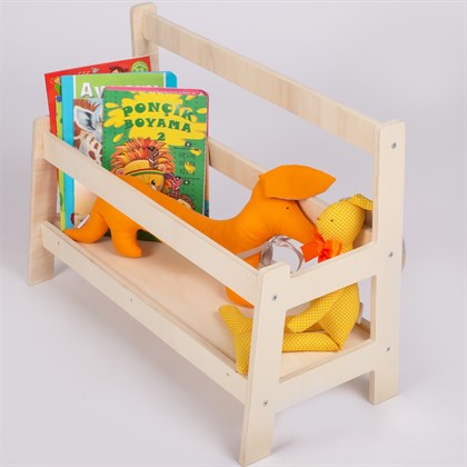 Wood Montessori Çocuk Odası Bank Kitaplık